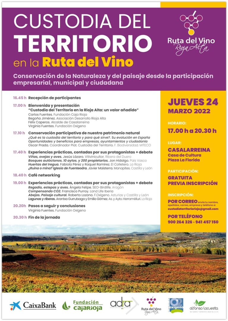 Cartel informativo de la custodia del territorio
