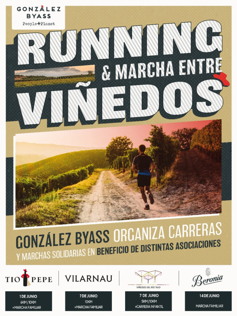 Carreras solidarias en los viñedos de González Byass